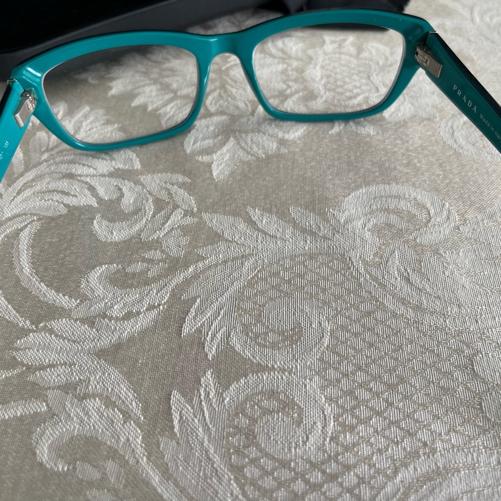 Authentic Prada Navy Teal Frames Glasses - image 3